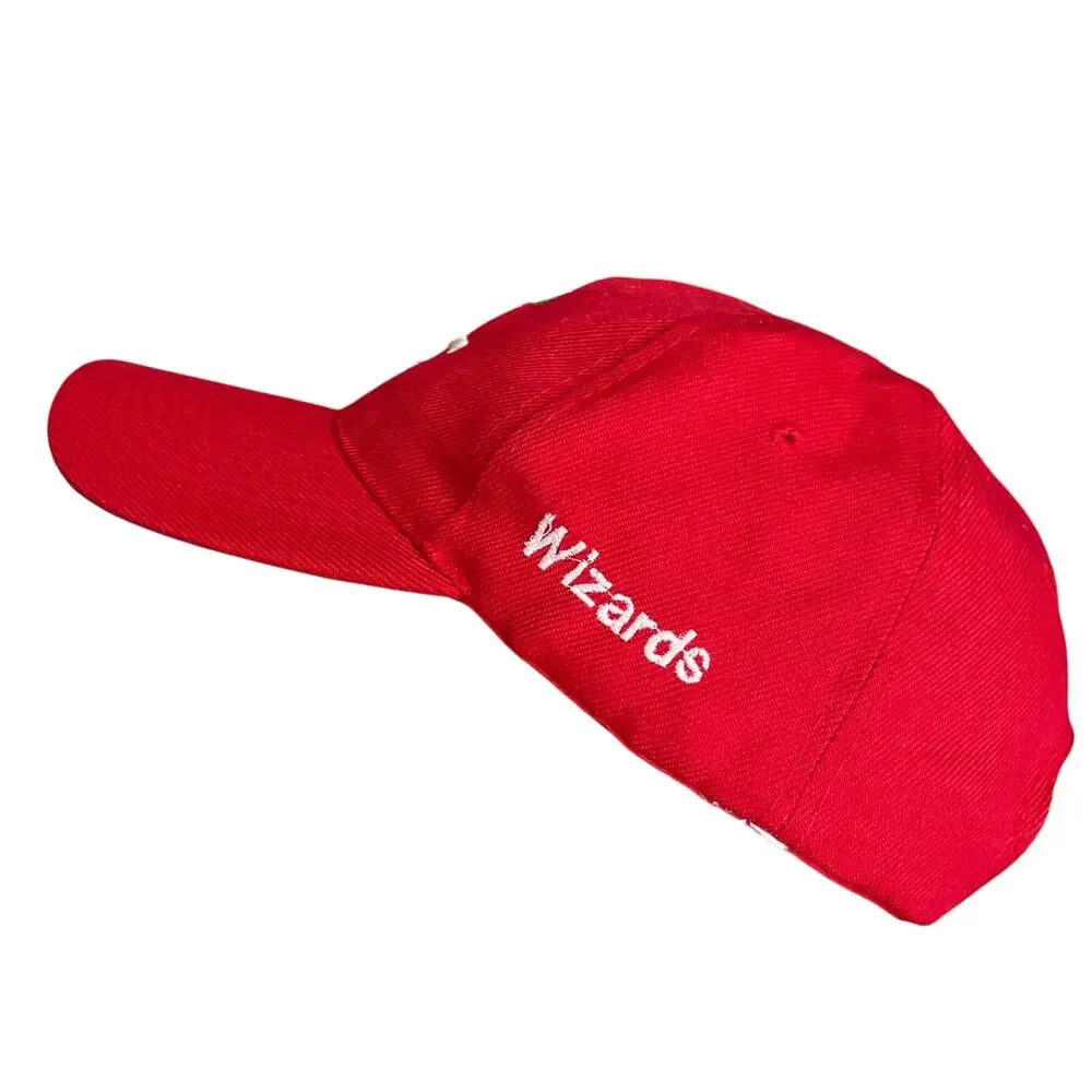 Washington DC Wizards Hat Youth Size Red Adjustabe Strap Back NBA Basketball